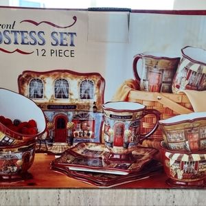 Certified International Kate McRostie 12 piece hostess set